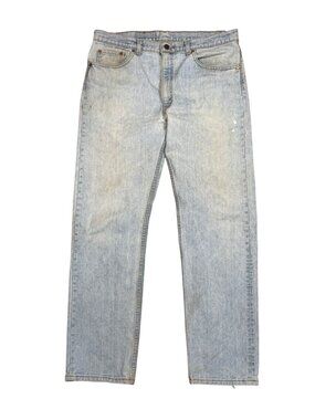 Vintage Levi's 505 Mens Jeans 38x32 Light Wash Made In USA Straight Leg Faded De